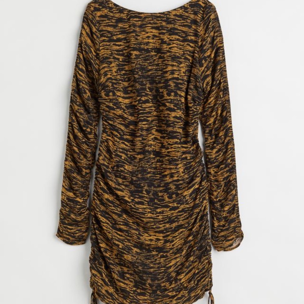 MINI PRINT RUCHED DRESS - Picture 5 of 6